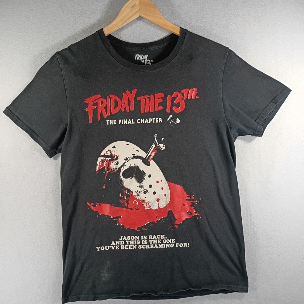 Original Friday The 13th "The Final Chapter" Graphic Black T-Shirt Mens Size M
